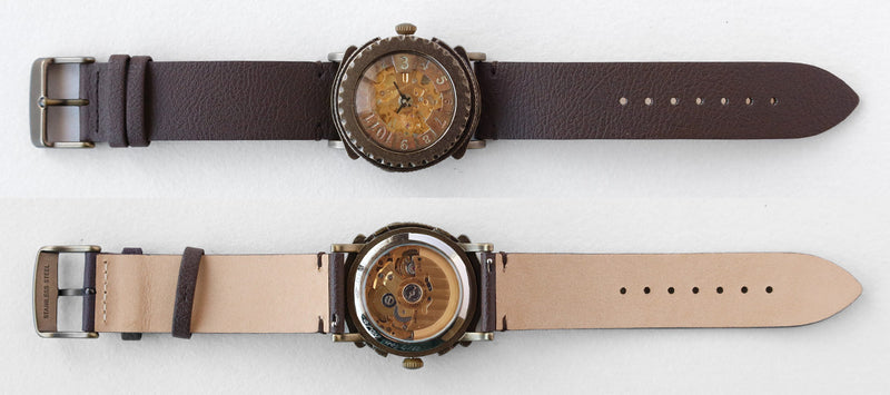 DEDEGUMO Handmade Watch Brass Tokei 3-2 Gold Men's Women's [M33-3-gd] Kyoto Kyoto Handmade Watch Brand 