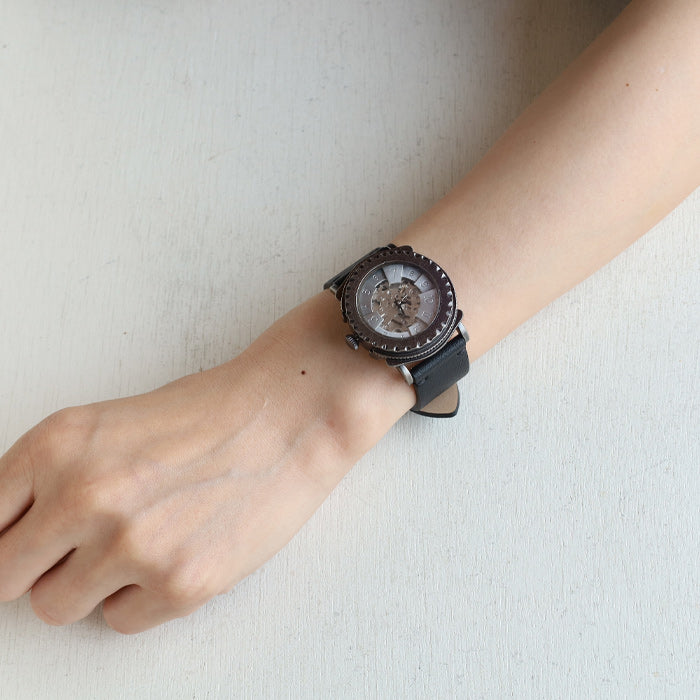 DEDEGUMO Handmade Watch Brass Tokei 3-2 Silver Men's Women's [M33-3-sv] Kyoto Kyoto Handmade Watch Brand 