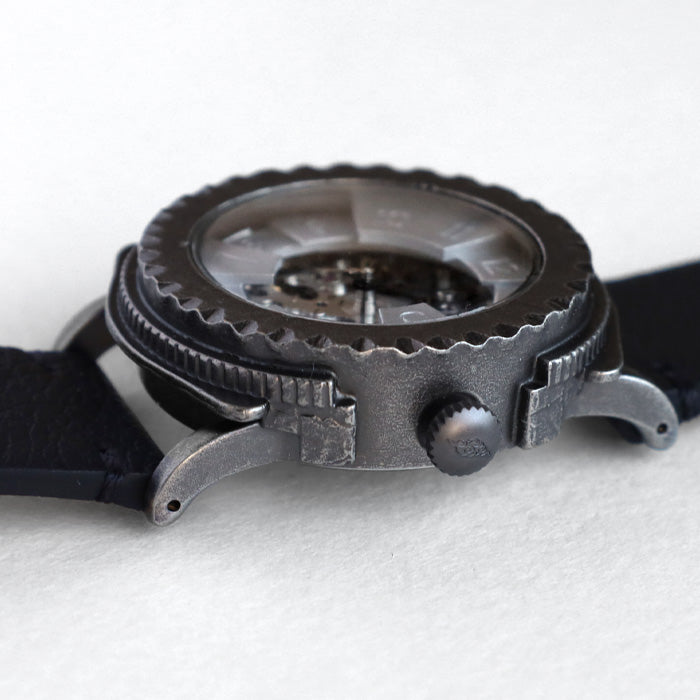 DEDEGUMO Handmade Watch Brass Tokei 3-2 Silver Men's Women's [M33-3-sv] Kyoto Kyoto Handmade Watch Brand 