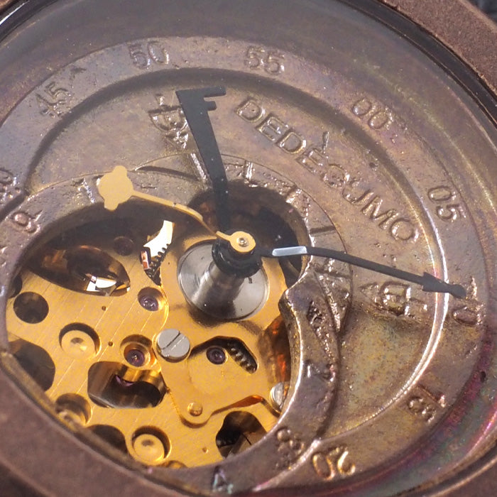 DEDEGUMO Handmade Wristwatch Space Compass Gold Men's Women's [M33-4-GD] Kyoto Handmade Watch Brand 