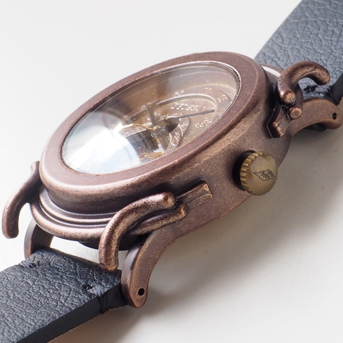DEDEGUMO Handmade Wristwatch Space Compass Gold Men's Women's [M33-4-GD] Kyoto Handmade Watch Brand 