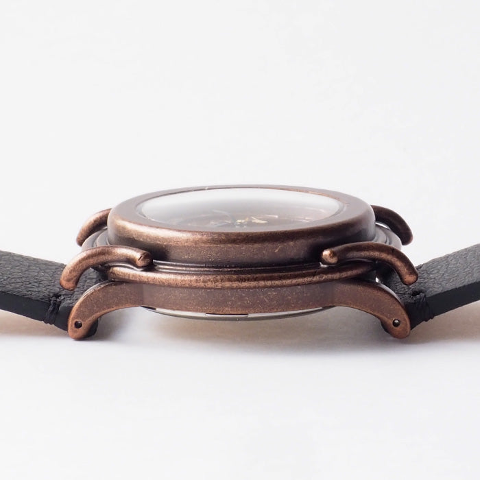 DEDEGUMO Handmade Wristwatch Space Compass Gold Men's Women's [M33-4-GD] Kyoto Handmade Watch Brand 