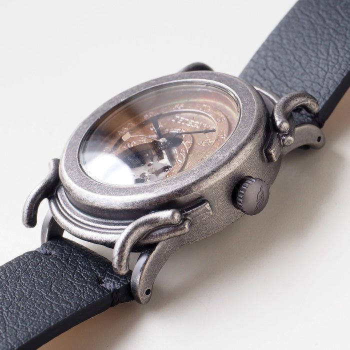 DEDEGUMO Handmade Wristwatch Space Compass Silver Men's Women's [M33-4-SV] Kyoto Handmade Watch Brand 