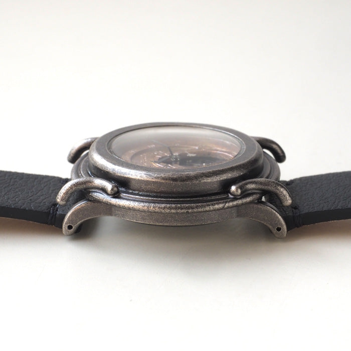 DEDEGUMO Handmade Wristwatch Space Compass Silver Men's Women's [M33-4-SV] Kyoto Handmade Watch Brand 