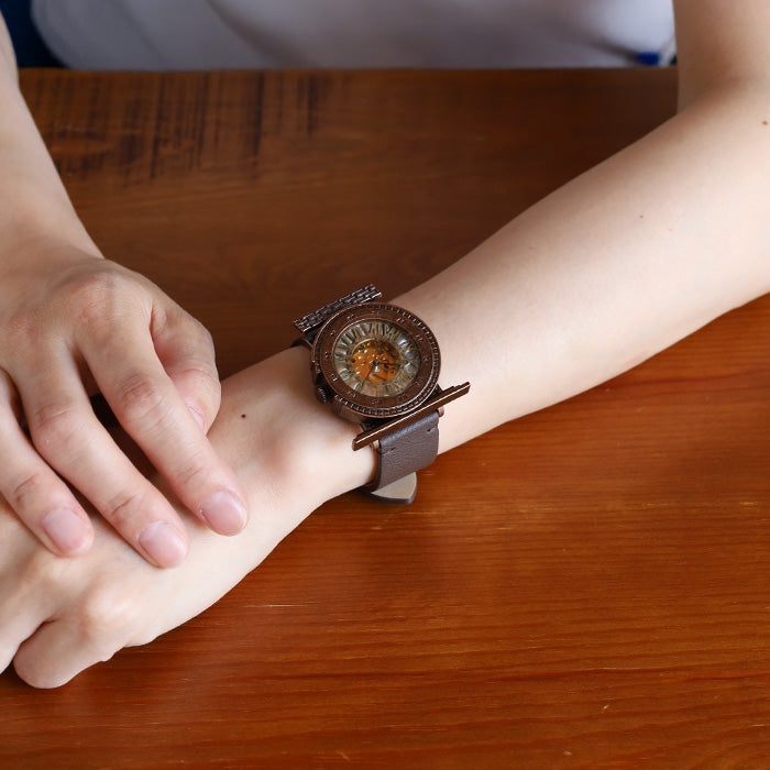 DEDEGUMO Handmade Mechanical Watch Mechanical Tower Gold Automatic Men's & Women's [M33-5-gd] Kyoto Handmade Watch Brand