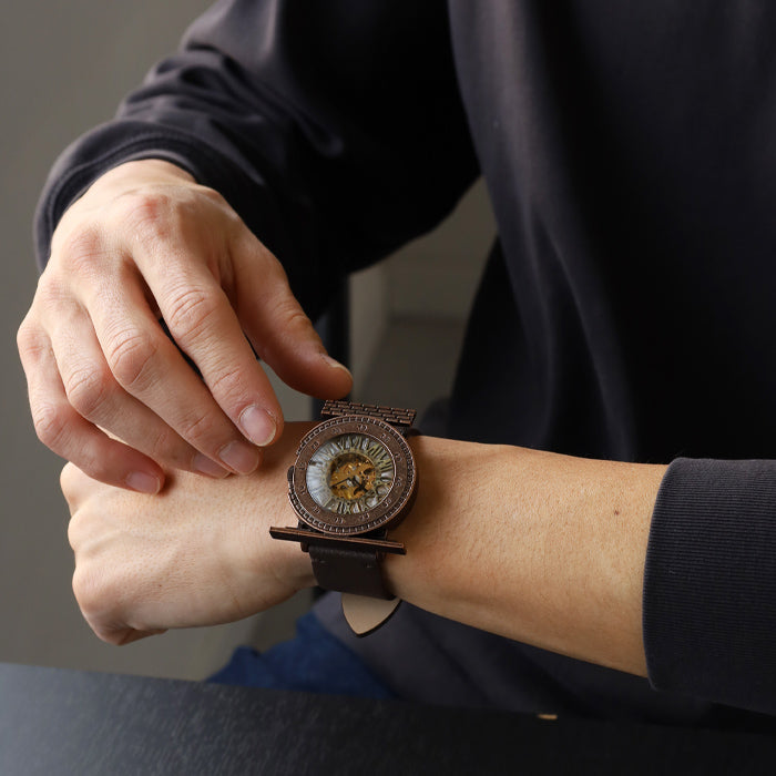 DEDEGUMO Handmade Mechanical Watch Mechanical Tower Gold Automatic Men's & Women's [M33-5-gd] Kyoto Handmade Watch Brand