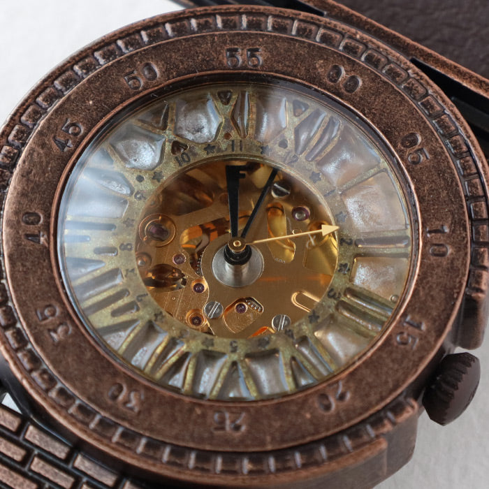 DEDEGUMO Handmade Mechanical Watch Mechanical Tower Gold Automatic Men's & Women's [M33-5-gd] Kyoto Handmade Watch Brand