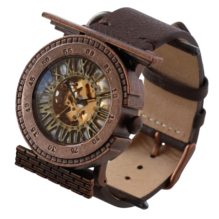 DEDEGUMO Handmade Mechanical Watch Mechanical Tower Gold Automatic Men's & Women's [M33-5-gd] Kyoto Handmade Watch Brand