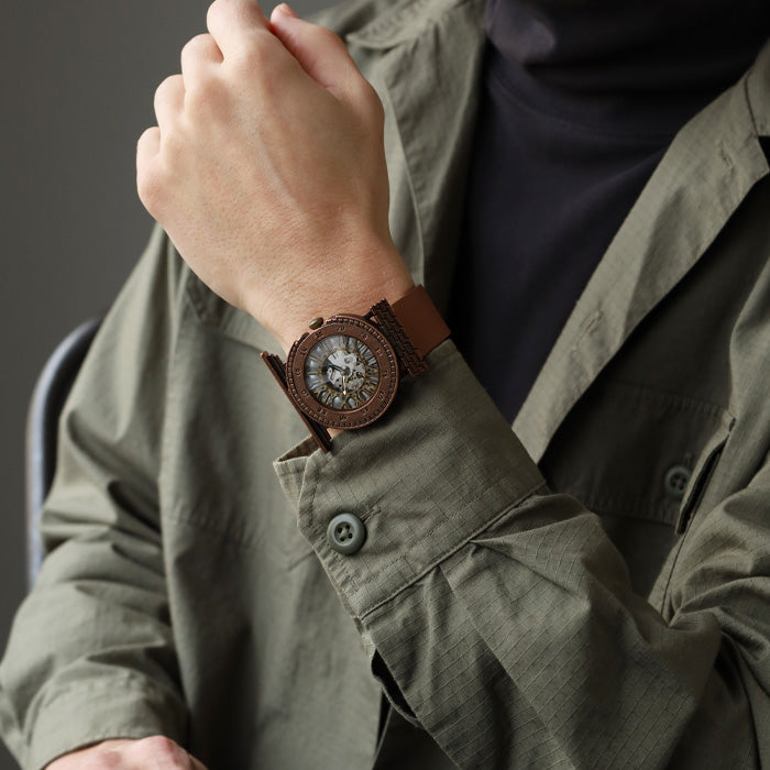 DEDEGUMO Handmade Watch Mechanical Tower Silver Automatic Mechanical Watch Men's Women's [M33-5-sv] Kyoto Handmade Watch Brand 