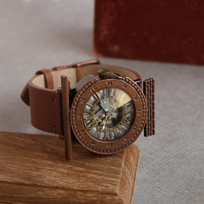 DEDEGUMO Handmade Watch Mechanical Tower Silver Automatic Mechanical Watch Men's Women's [M33-5-sv] Kyoto Handmade Watch Brand 