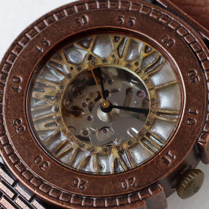 DEDEGUMO Handmade Watch Mechanical Tower Silver Automatic Mechanical Watch Men's Women's [M33-5-sv] Kyoto Handmade Watch Brand 