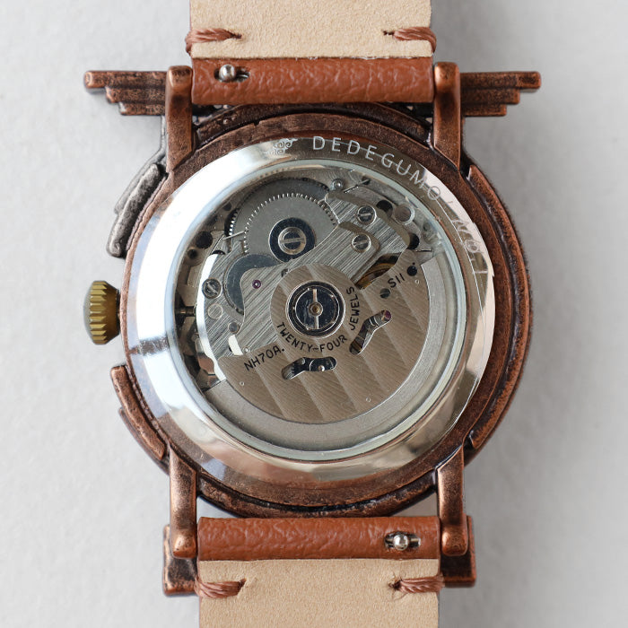 DEDEGUMO Handmade Watch Mechanical Tower Silver Automatic Mechanical Watch Men's Women's [M33-5-sv] Kyoto Handmade Watch Brand 
