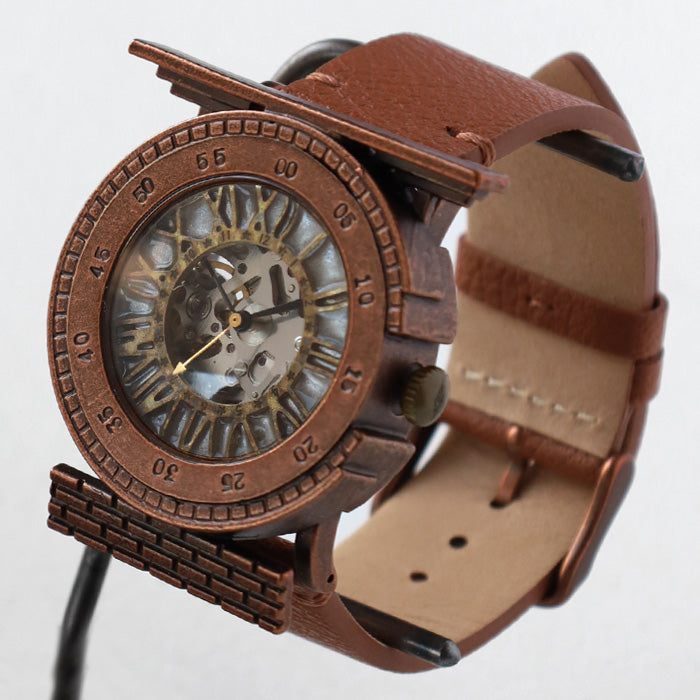 DEDEGUMO Handmade Watch Mechanical Tower Silver Automatic Mechanical Watch Men's Women's [M33-5-sv] Kyoto Handmade Watch Brand 