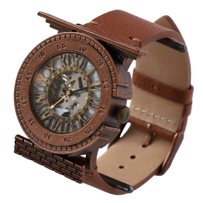 DEDEGUMO Handmade Watch Mechanical Tower Silver Automatic Mechanical Watch Men's Women's [M33-5-sv] Kyoto Handmade Watch Brand 