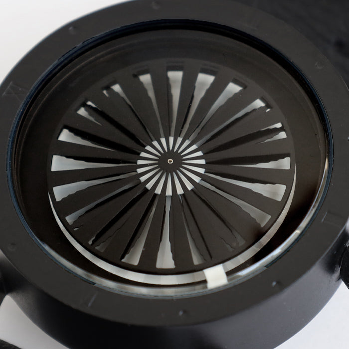 DEDEGUMO Handmade Wristwatch Kinetic Art Watch No.2 Black Automatic Mechanical Watch Men's Women's [M39-2-bk] Kyoto Handmade Watch Brand 