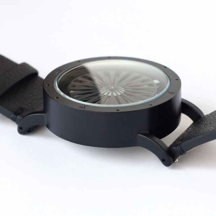 DEDEGUMO Handmade Wristwatch Kinetic Art Watch No.2 Black Automatic Mechanical Watch Men's Women's [M39-2-bk] Kyoto Handmade Watch Brand 