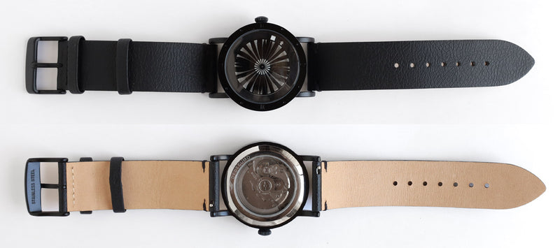 DEDEGUMO Handmade Wristwatch Kinetic Art Watch No.2 Black Automatic Mechanical Watch Men's Women's [M39-2-bk] Kyoto Handmade Watch Brand 