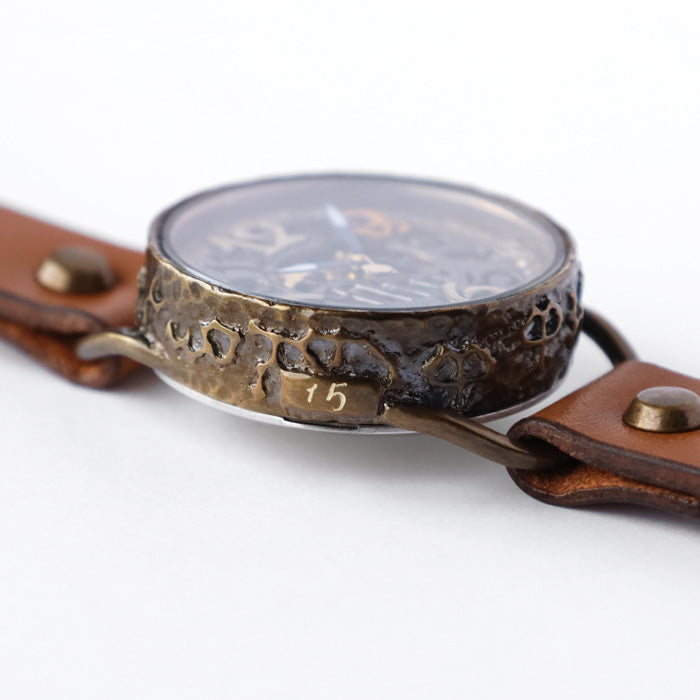 KINO Handmade watch, automatic, skeleton back, MEKANYAN 