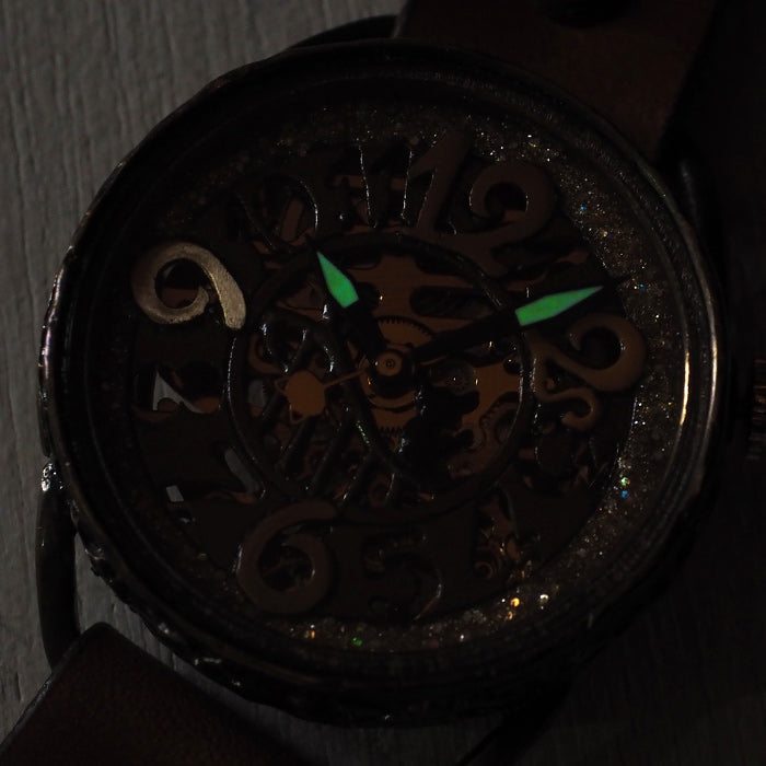 KINO Handmade watch, automatic, skeleton back, MEKANYAN 
