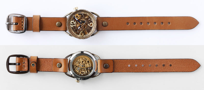 KINO Handmade watch, automatic, skeleton back, MEKANYAN 