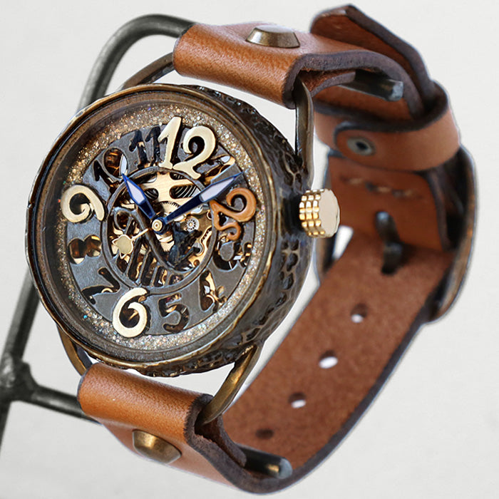 KINO Handmade watch, automatic, skeleton back, MEKANYAN 