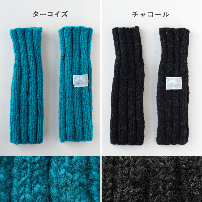 [Choose from 4 colors] merciful hand warmer wool blend women's gloves arm warmer smartphone computer long [MF3407]