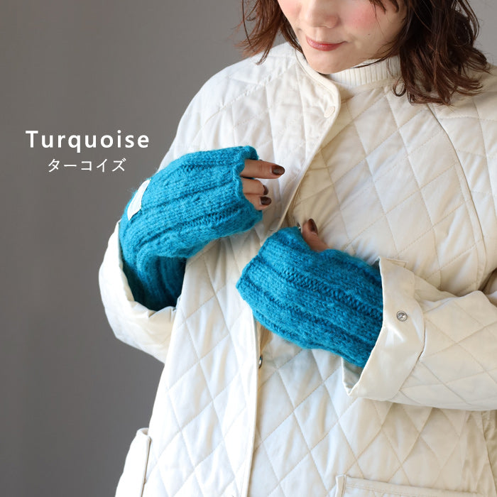 [Choose from 4 colors] merciful hand warmer wool blend women's gloves arm warmer smartphone computer long [MF3407]