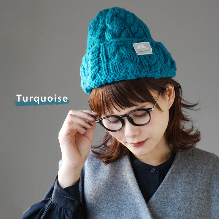 [Choose from 6 colors] Merciful Knit Hat Cable Knit Wool Women's [MF3408]