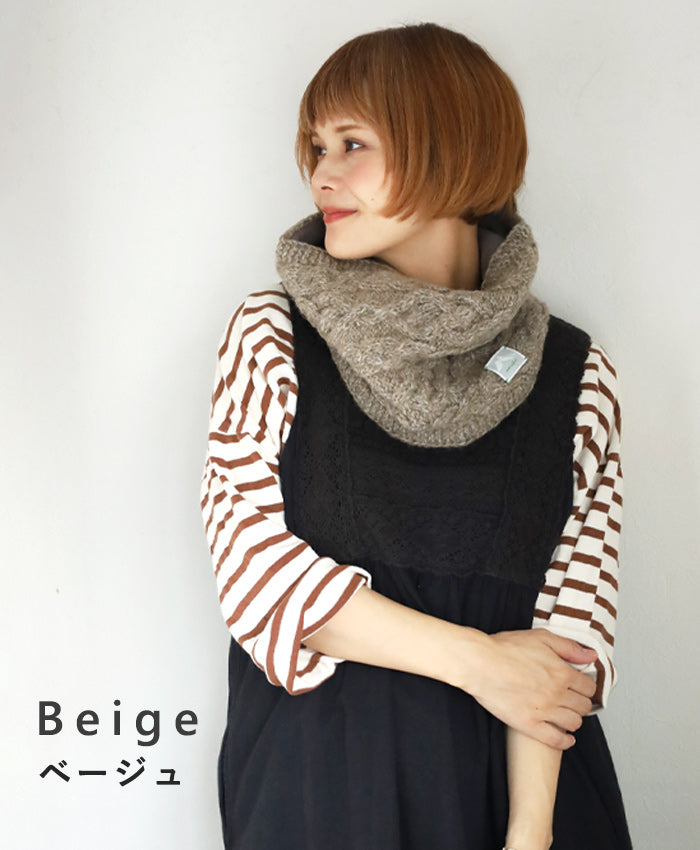 [6 colors] merciful mittens, jacquard knit, wool fleece, 2-way, for women [MF4405] Nepal, hand-knitted, knit brand