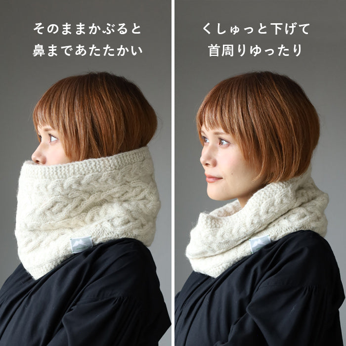 [6 colors] merciful mittens, jacquard knit, wool fleece, 2-way, for women [MF4405] Nepal, hand-knitted, knit brand