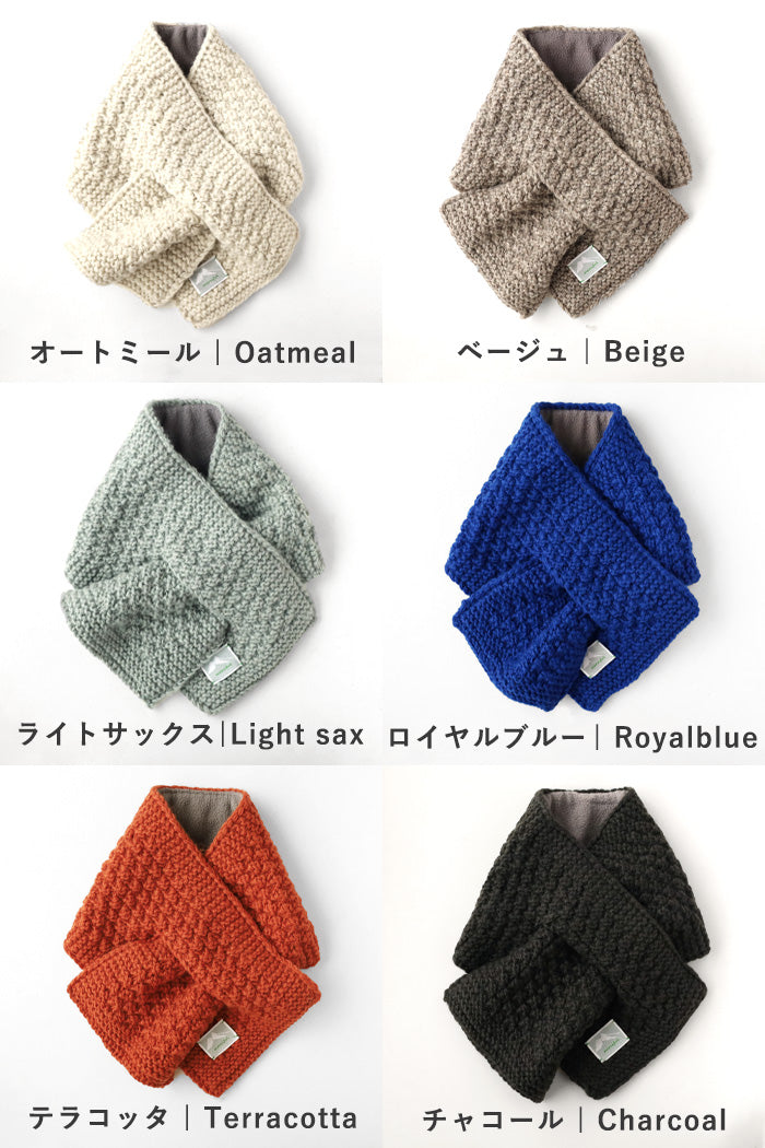 ピアリマーマフリースマフラー差し込み式1点 Lee（リー） 2025年秋冬 ボアマフラー フリースポケット メンズ