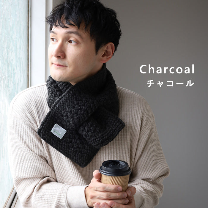 6色】merciful(マーシフル) ウール フリース マフラー 差し込み