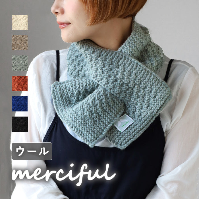 [6 colors] merciful wool fleece scarf with insert for women and men [MF4407] Nepalese hand-knitted knit brand