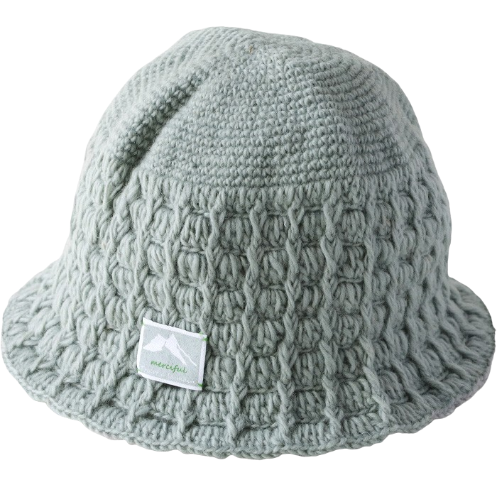 [6 colors] merciful wool bucket hat, hat for women and men, unisex [MF4409] Nepal, hand-knitted, knit brand