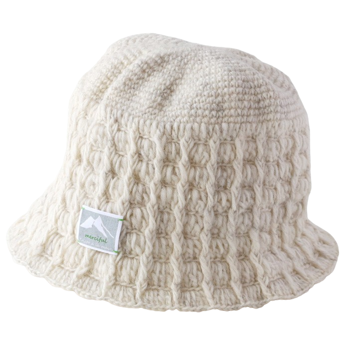 [6 colors] merciful wool bucket hat, hat for women and men, unisex [MF4409] Nepal, hand-knitted, knit brand
