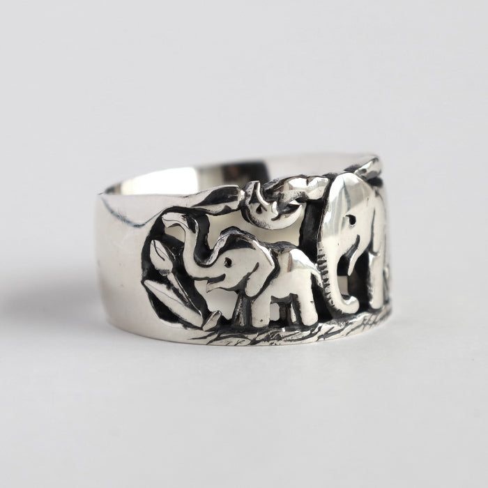 moge (Moge) handmade silver accessories under that sky -budgerigars- silver ring 8.5mm [mo-R-097] 