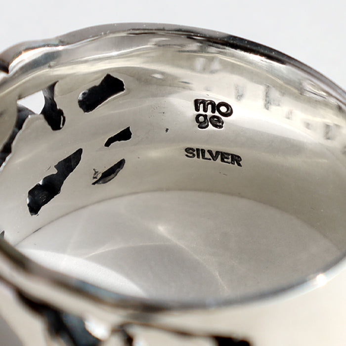 moge (Moge) handmade silver accessories under that sky -budgerigars- silver ring 8.5mm [mo-R-097] 