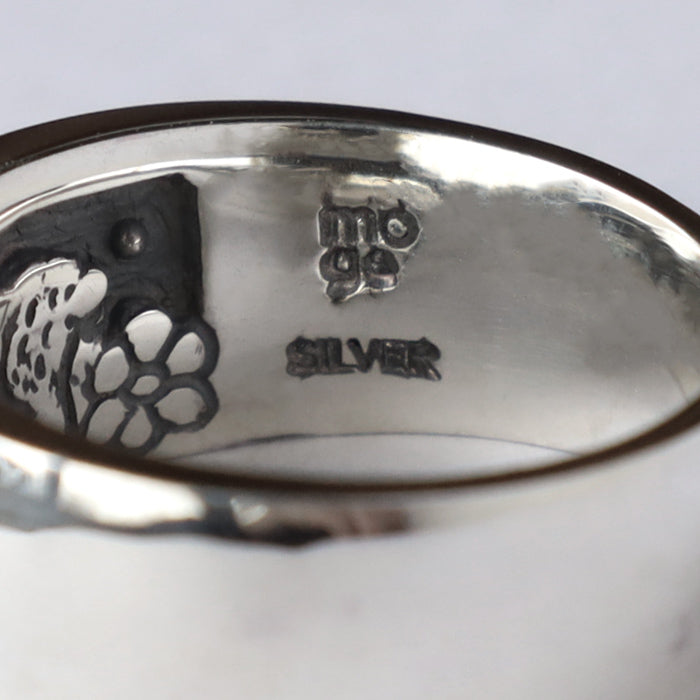 moge Handmade Silver Accessories We Were Looking at the Same Moon - Sheep - Silver Ring 10mm [mo-R-101] Koji Yamaguchi Accessories Artist Handmade Brand