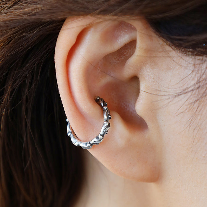[Choose from 2 colors] marship handmade accessories arabesque ear cuff silver 925 for one ear [MS-MI-11]