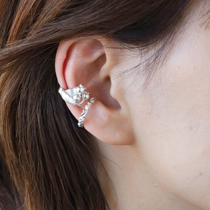 [Choose from 2 colors] marship Handmade accessories Lily of the valley ear cuff Silver 925 for one ear [MS-MI-7]