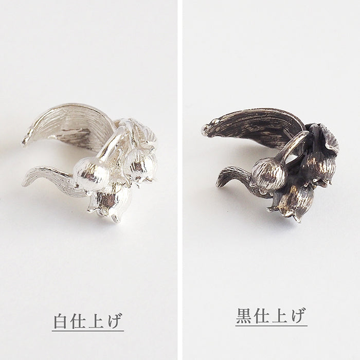 [Choose from 2 colors] marship Handmade accessories Lily of the valley ear cuff Silver 925 for one ear [MS-MI-7]