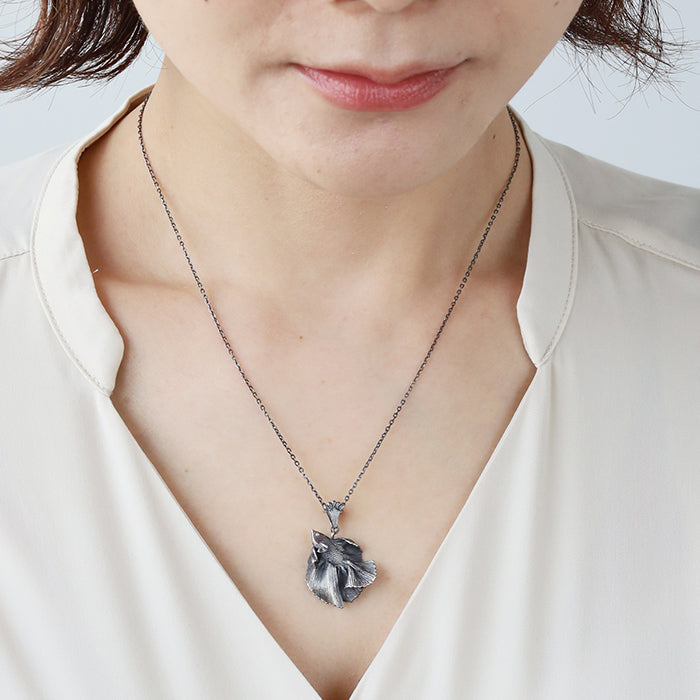 [Choose from 2 colors] marship handmade accessories full moon beta pendant silver 925 [MS-PD-15]