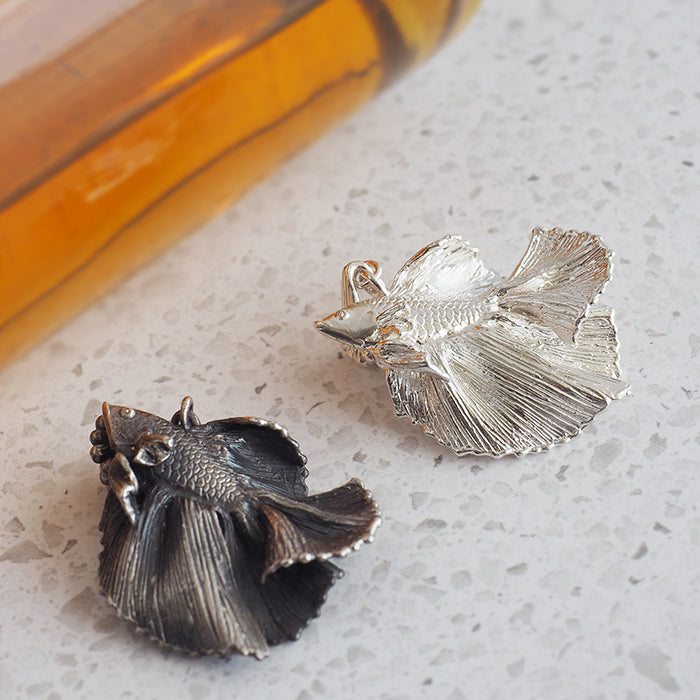 [Choose from 2 colors] marship handmade accessories full moon beta pendant silver 925 [MS-PD-15]