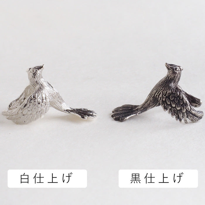 [2 colors] Marship handmade accessories Cockatiel ear cuff Silver [MS-PE-7] Accessory artist Satoshi Ito Handmade accessories with bird and animal motifs