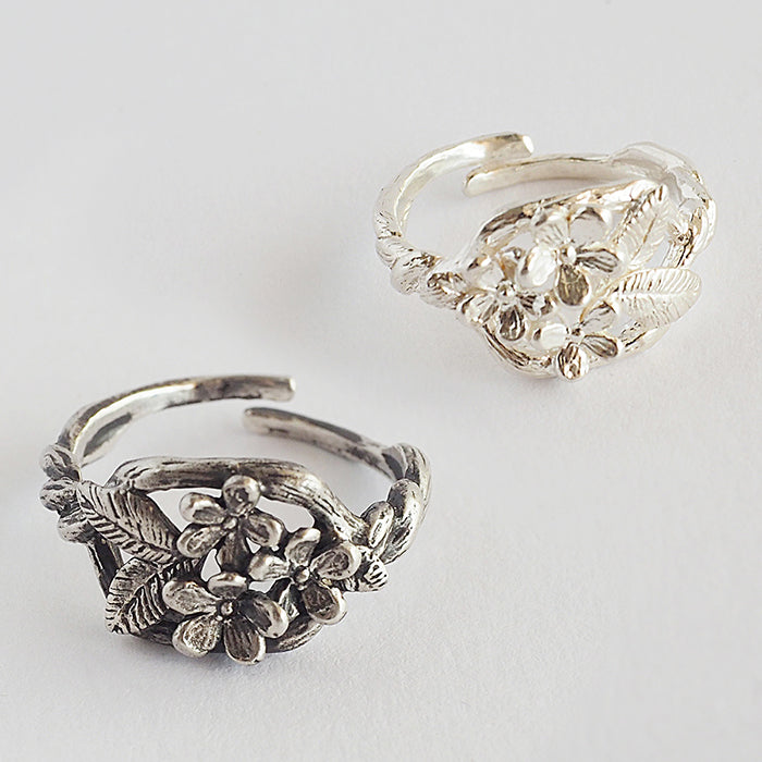 [Choose from 2 colors] marship Handmade accessories Forget-me-not pinky ring Silver 925 [MS-RI-10]