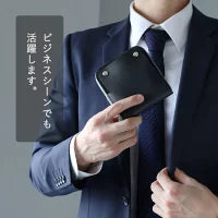 SMART MOVE! Type2 Smart Key Case Wallet Mica Kyo Karakami (Greige) Shrink Cowhide [MC1004] Storage for 2 Smart Keys with Coin Purse Rakukei Kobo 