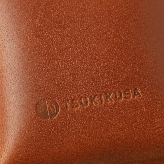 【3色】TSUKIKUSA (ツキクサ) コンパクト三つ折り財布 (小銭入れあり) 姫路レザー メンズ レディース [MW-8] 豊田観自 革作家 ハンドメイド ブランド
