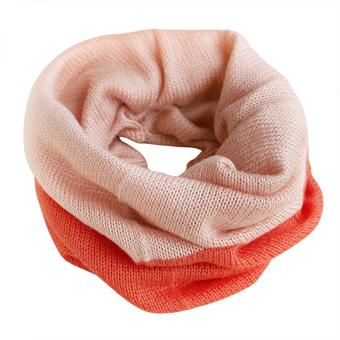 Hasegawa Shoten Silk Neck Warmer Two-tone Color Women's [NE0664A] Snood Neck Cover 