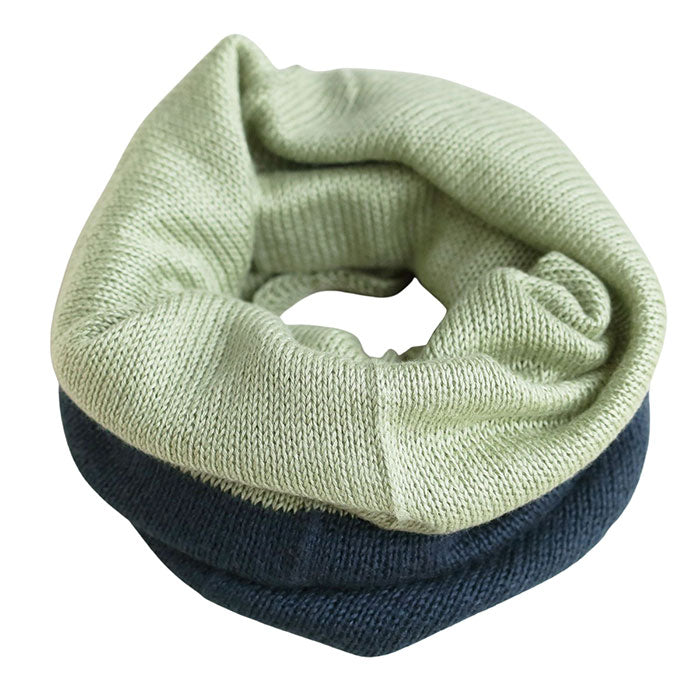 Hasegawa Shoten Silk Neck Warmer Two-tone Color Women's [NE0664A] Snood Neck Cover 