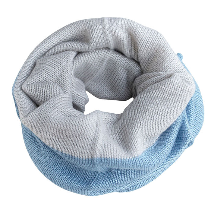 Hasegawa Shoten Silk Neck Warmer Two-tone Color Women's [NE0664A] Snood Neck Cover 